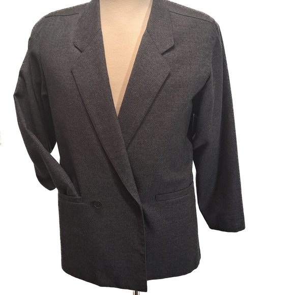 Wool Women's Vintage 90's Blazer - Picture 5 of 6